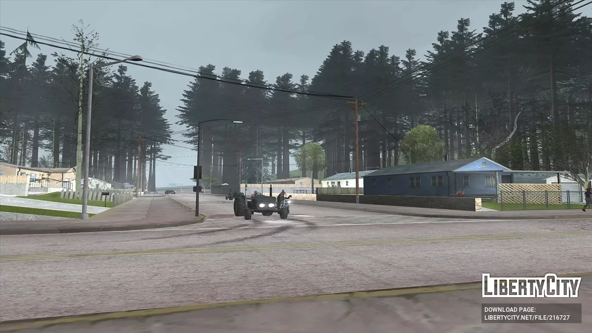 Massif forestier dans le village de Palomino Creek / GTA San Andreas