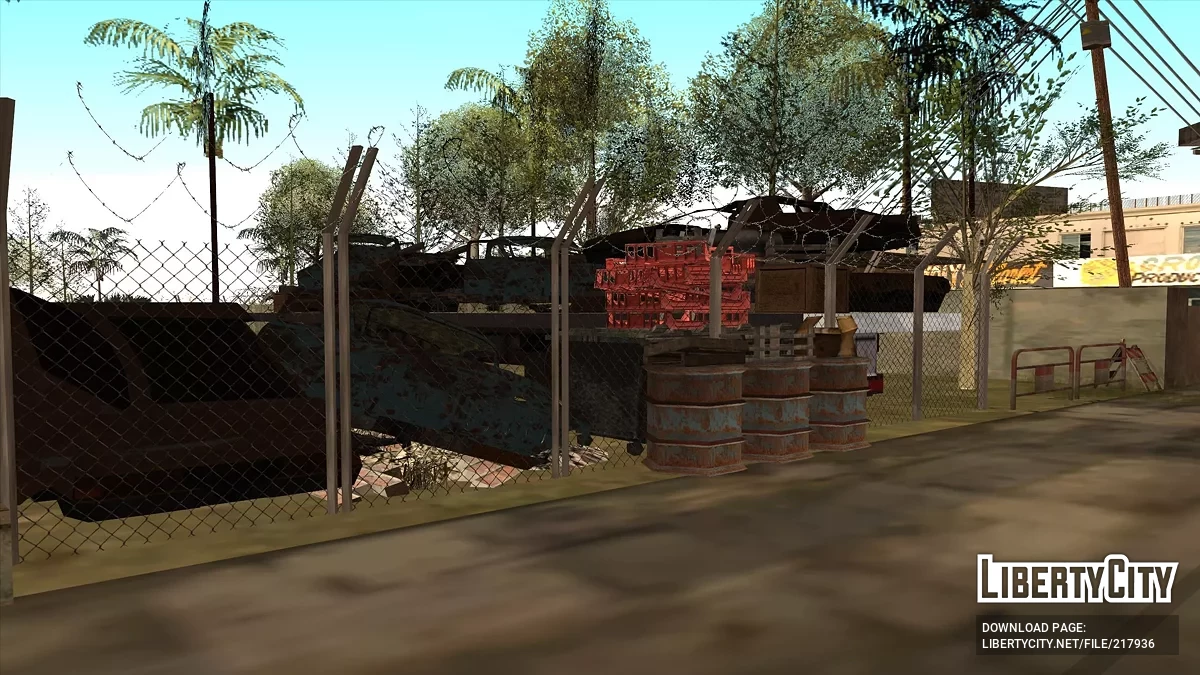 Auto-Schrottplatz in Gantone / GTA San Andreas