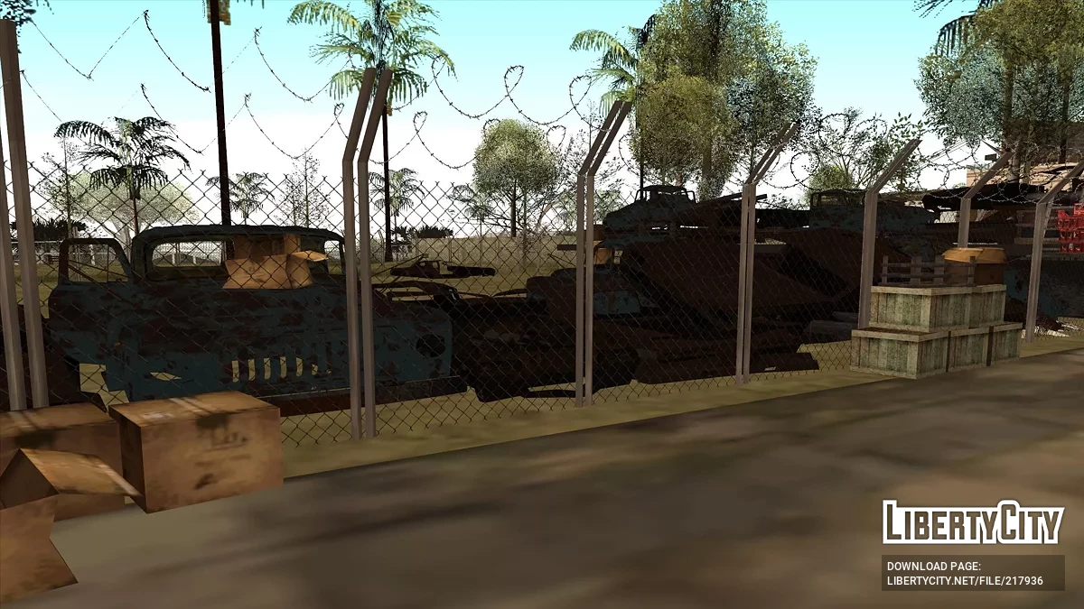 Auto-Schrottplatz in Gantone / GTA San Andreas