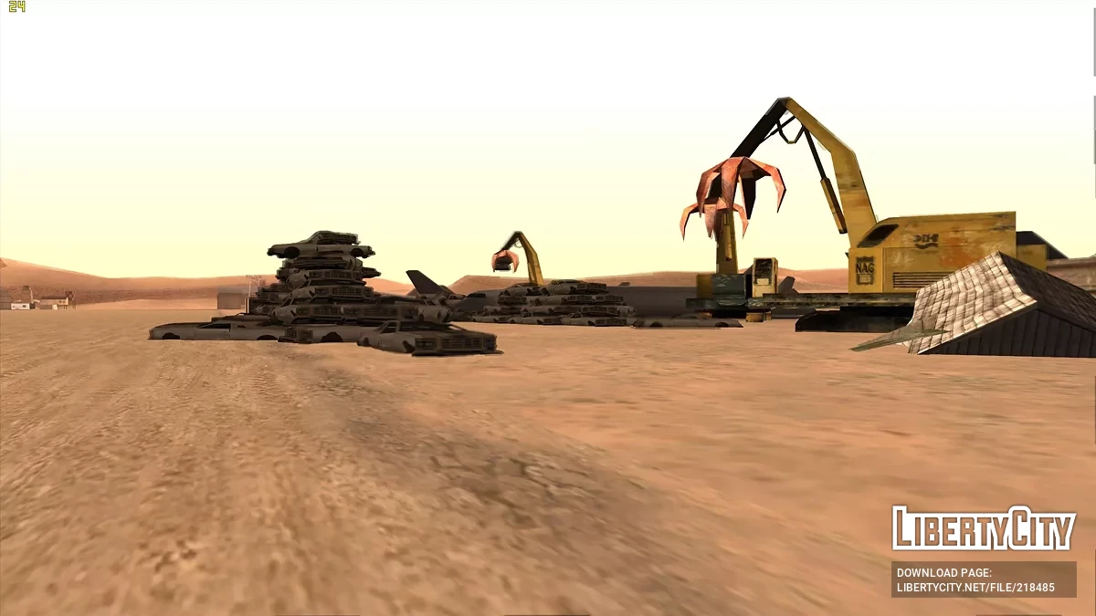 Verbesserter verlassener Flughafen in der Wüste / GTA San Andreas