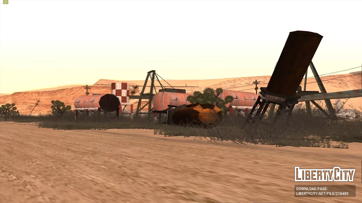Verbesserter verlassener Flughafen in der Wüste / GTA San Andreas