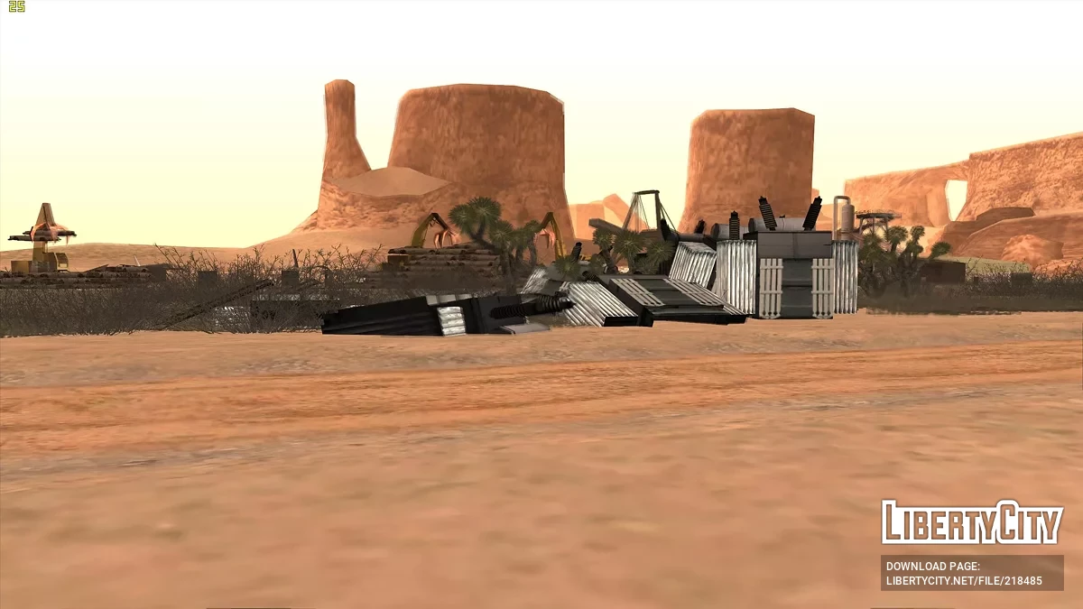 Verbesserter verlassener Flughafen in der Wüste / GTA San Andreas