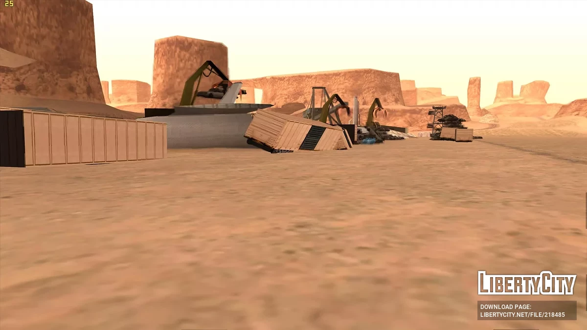 Verbesserter verlassener Flughafen in der Wüste / GTA San Andreas
