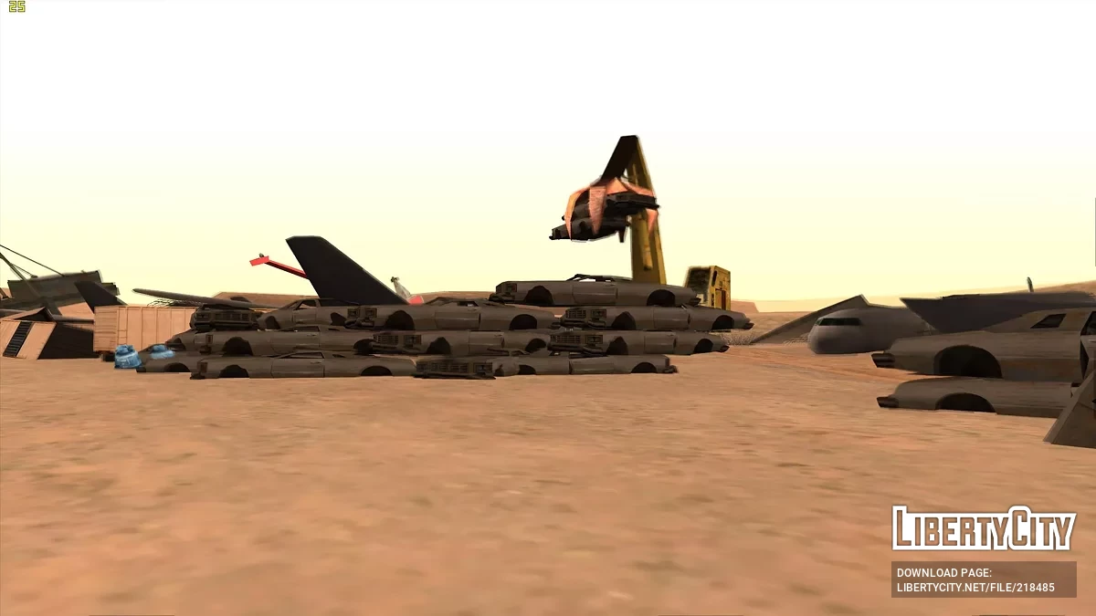 Verbesserter verlassener Flughafen in der Wüste / GTA San Andreas
