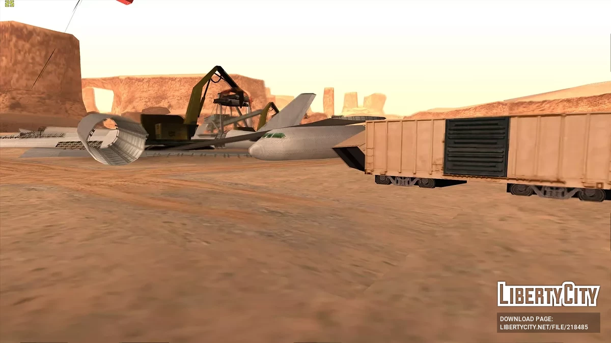 Verbesserter verlassener Flughafen in der Wüste / GTA San Andreas