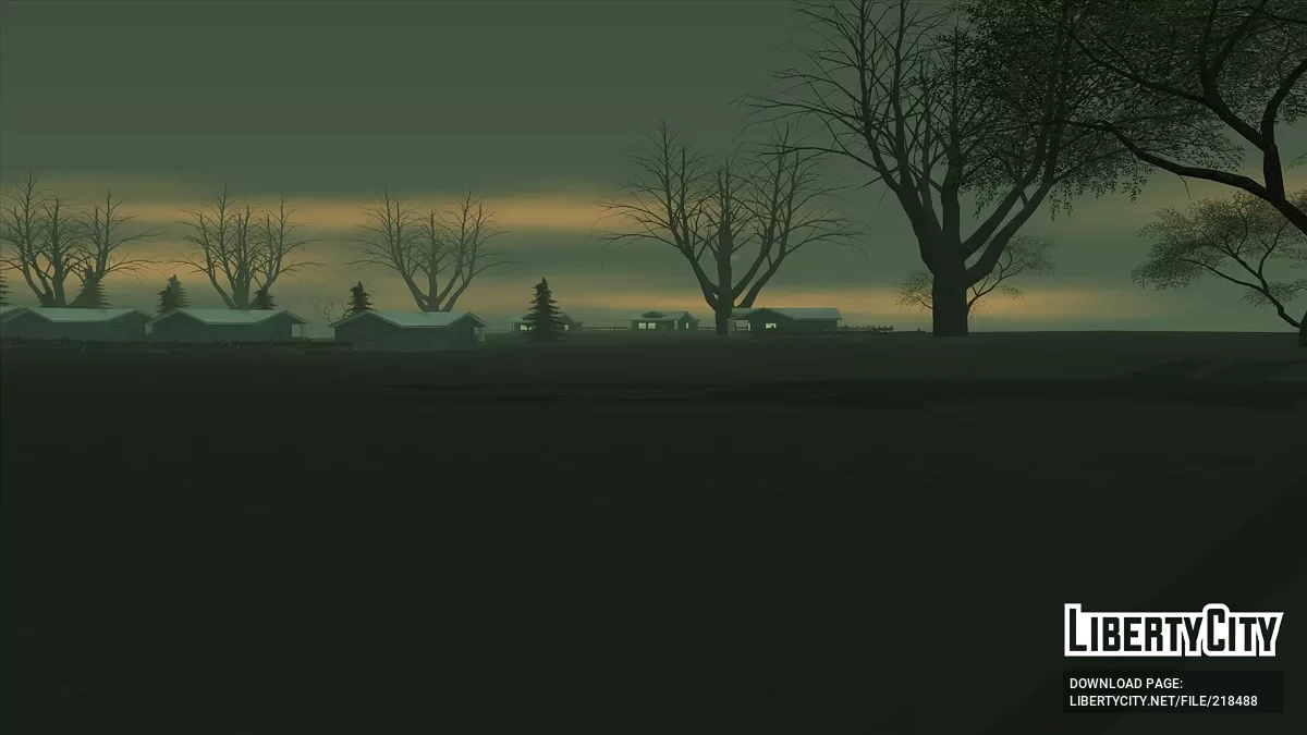 Зимовий острів відпочинку - Шведське село / GTA San Andreas