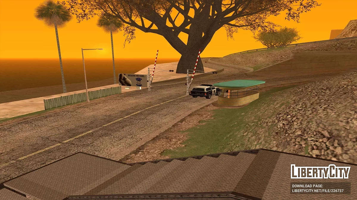 Hotel di Sepanjang Jalan Distrik Red dengan Bunker / GTA San Andreas