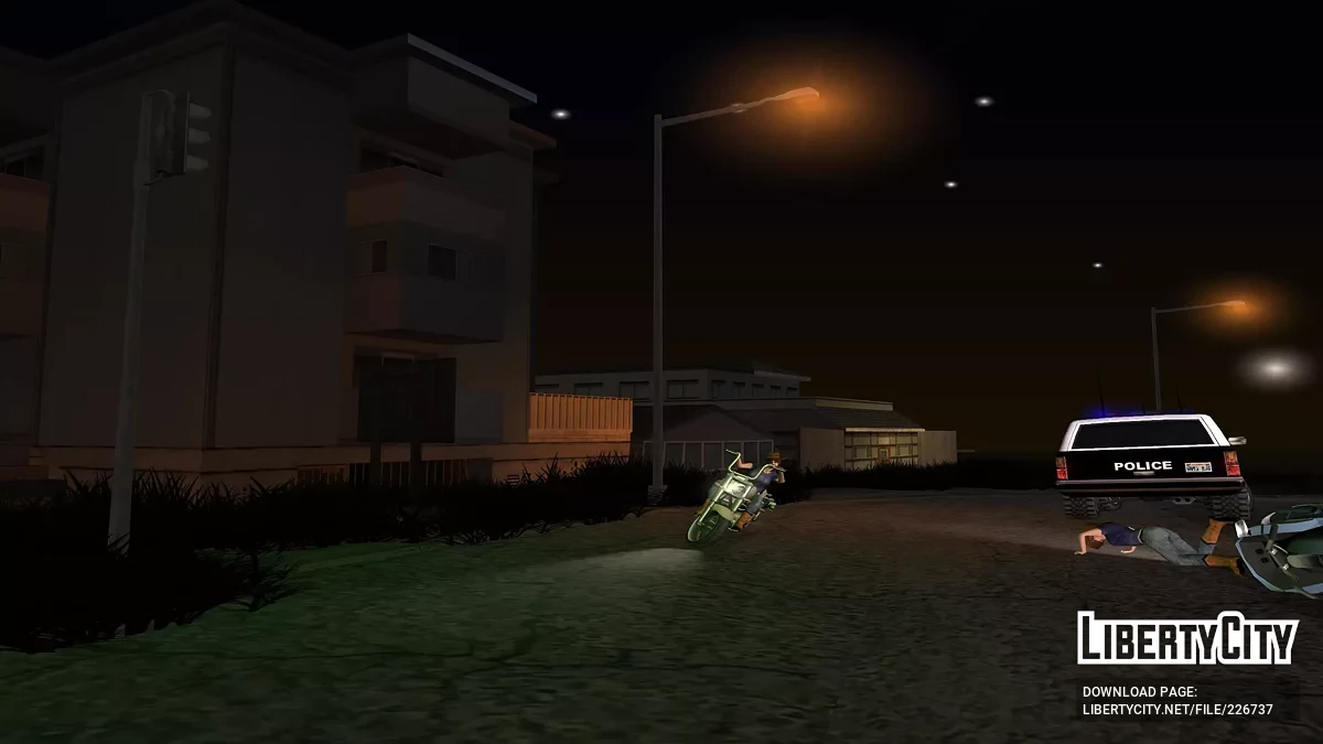 Hotel di Sepanjang Jalan Distrik Red dengan Bunker / GTA San Andreas
