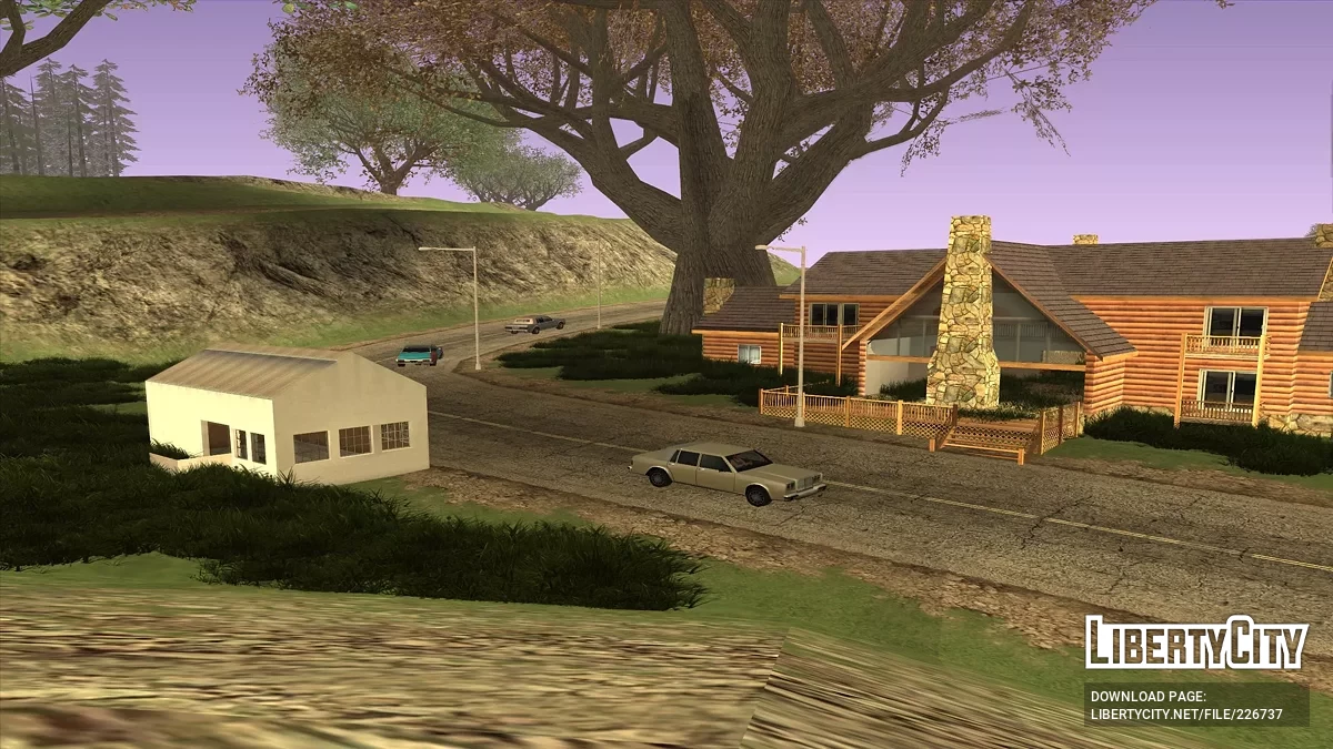Hotel di Sepanjang Jalan Distrik Red dengan Bunker / GTA San Andreas