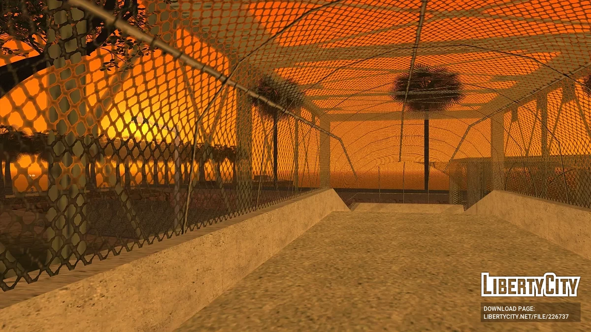 Hotel di Sepanjang Jalan Distrik Red dengan Bunker / GTA San Andreas