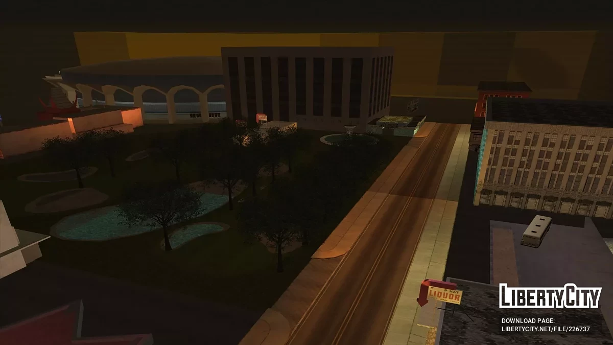 Hotel di Sepanjang Jalan Distrik Red dengan Bunker / GTA San Andreas
