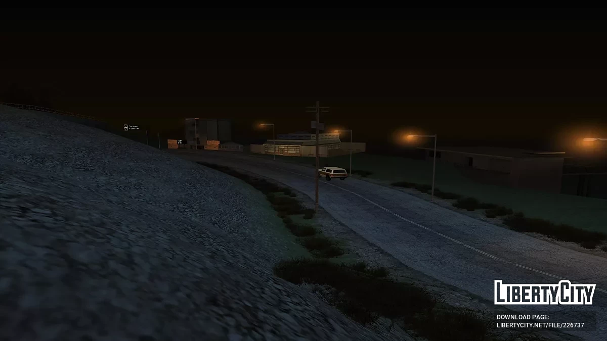 Hotel di Sepanjang Jalan Distrik Red dengan Bunker / GTA San Andreas