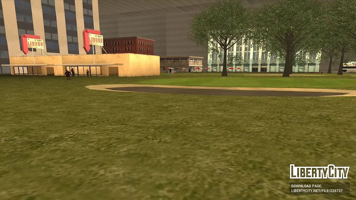 Hotel di Sepanjang Jalan Distrik Red dengan Bunker / GTA San Andreas