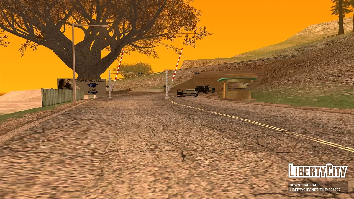 Hotel di Sepanjang Jalan Distrik Red dengan Bunker / GTA San Andreas