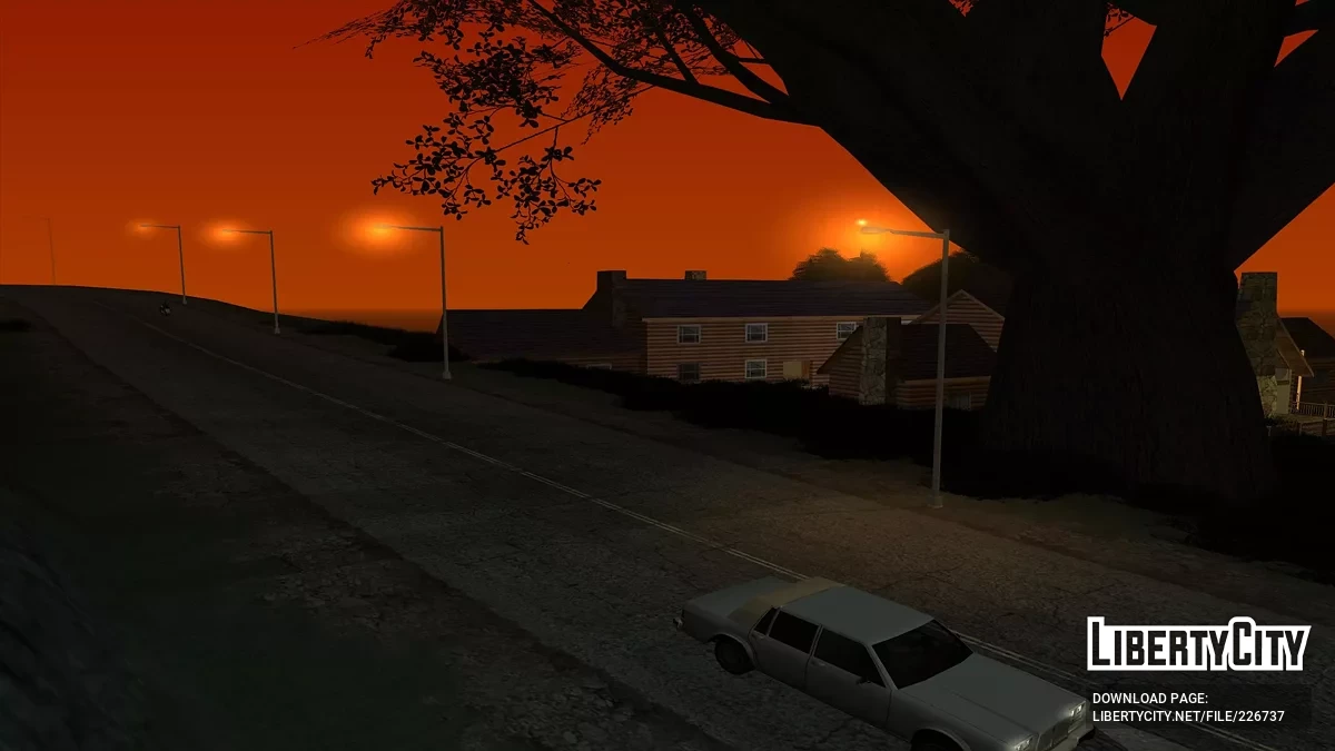 Hotel di Sepanjang Jalan Distrik Red dengan Bunker / GTA San Andreas