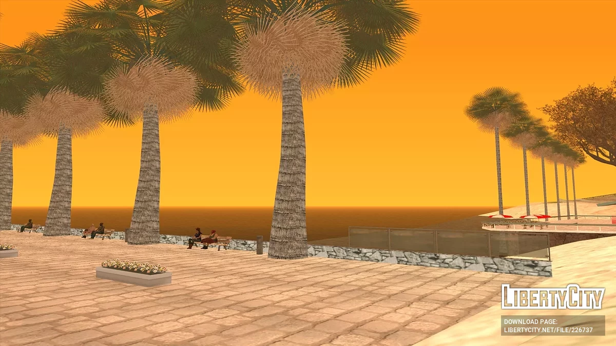 Hotel di Sepanjang Jalan Distrik Red dengan Bunker / GTA San Andreas