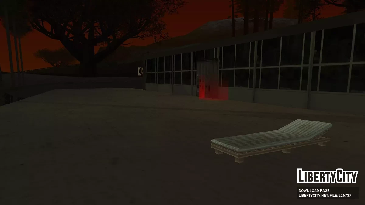Hotel di Sepanjang Jalan Distrik Red dengan Bunker / GTA San Andreas