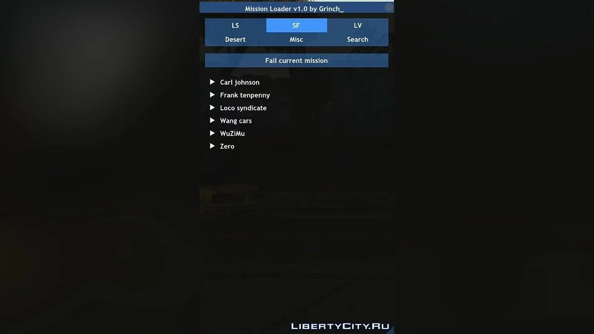Load Any Mission / GTA San Andreas