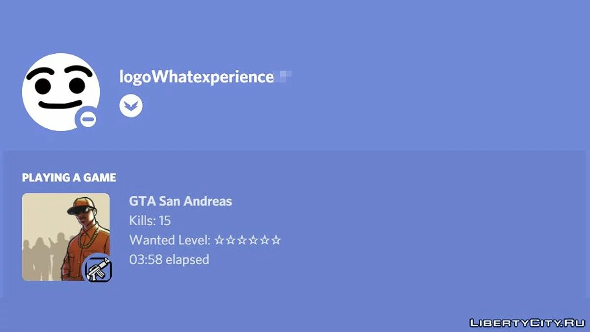 Discord Rich Presence - Відображення інформації про гру / GTA San Andreas