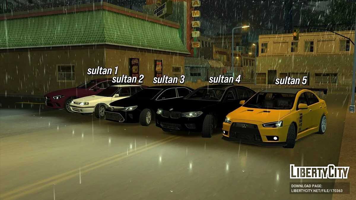 RandomVehicle - different transport / GTA San Andreas