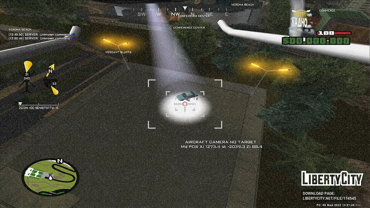 Helicopter Camera v1.5.6 / GTA San Andreas