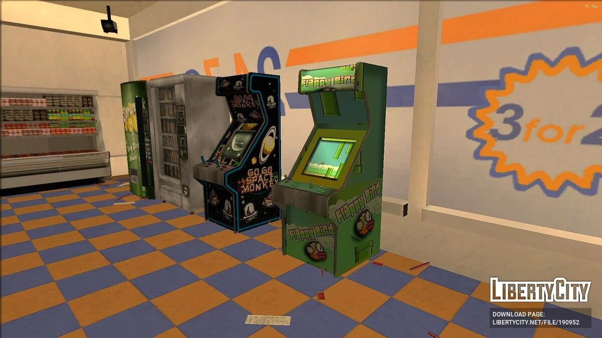Flappy Bird en Máquinas de Arcade / GTA San Andreas