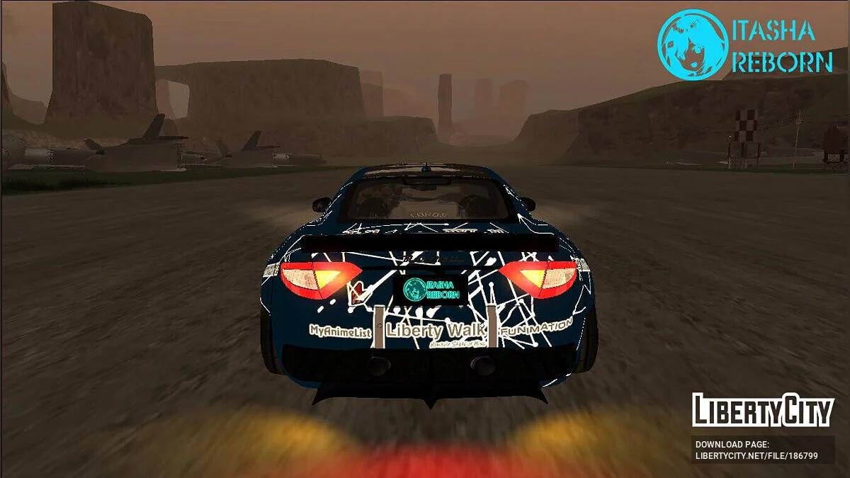 Maserati Itasha Chisato and Takina of Lycoris Recoil Liberty Walk / GTA San Andreas