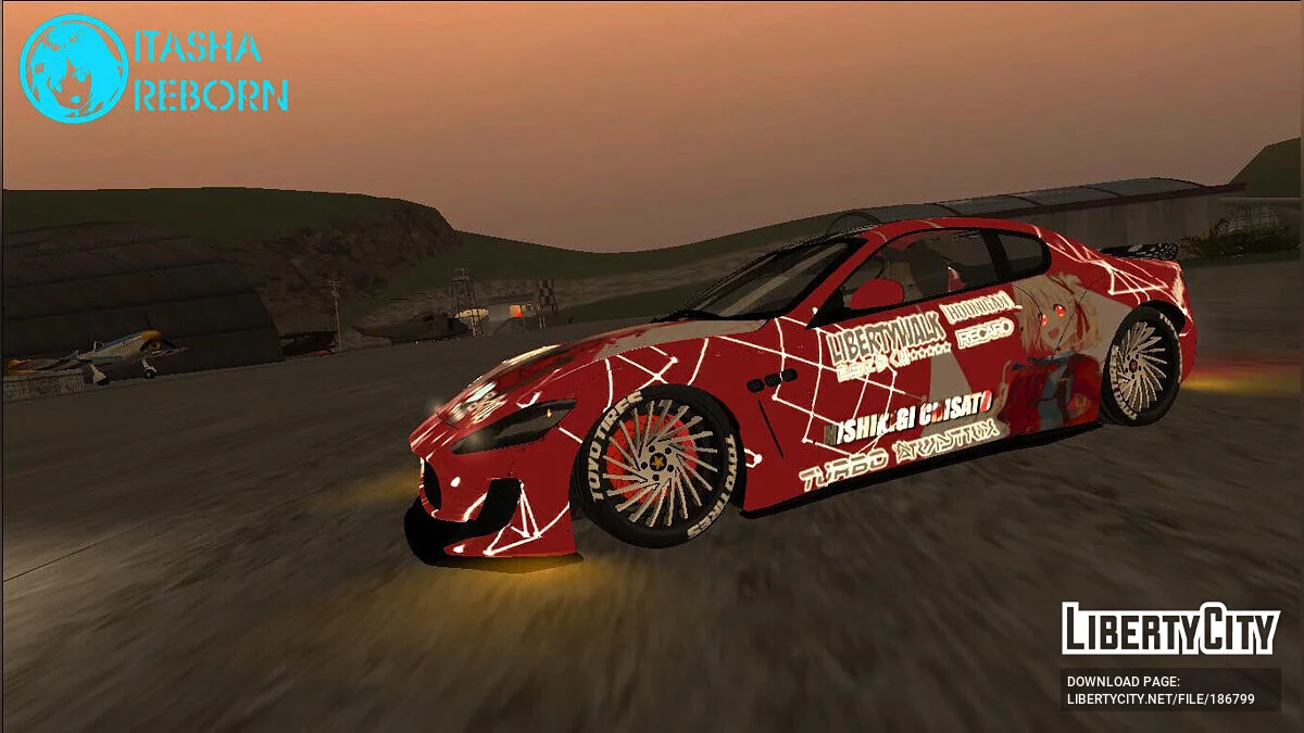 Maserati Itasha Chisato and Takina of Lycoris Recoil Liberty Walk / GTA San Andreas