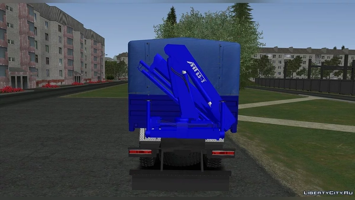 Maz 6502 with ANТ 8.5-2 Crane / GTA San Andreas