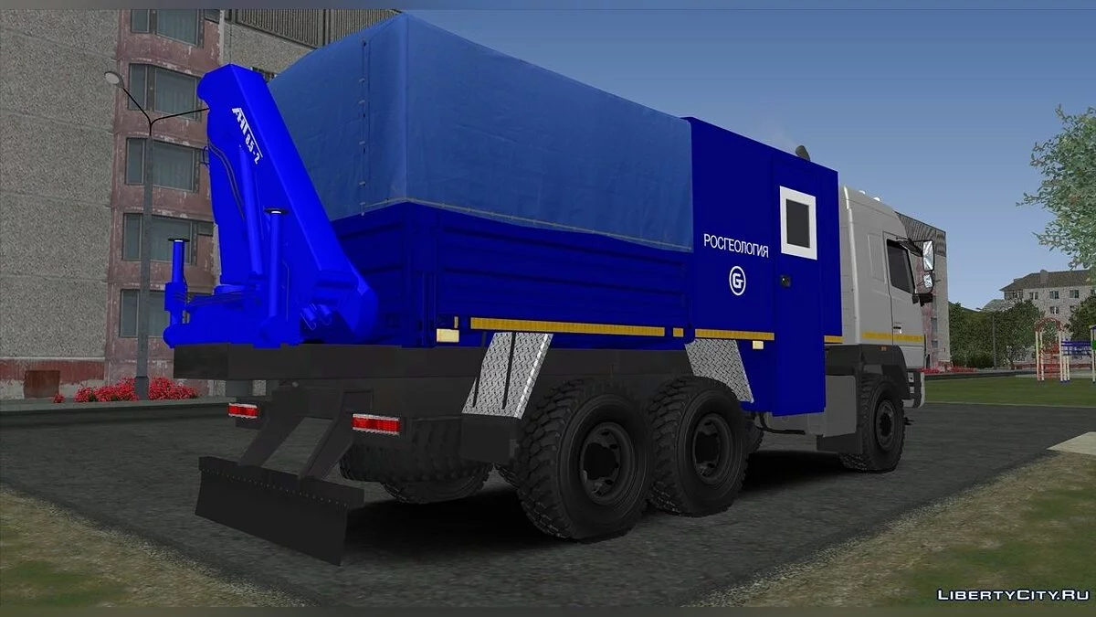 Maz 6502 with ANТ 8.5-2 Crane / GTA San Andreas