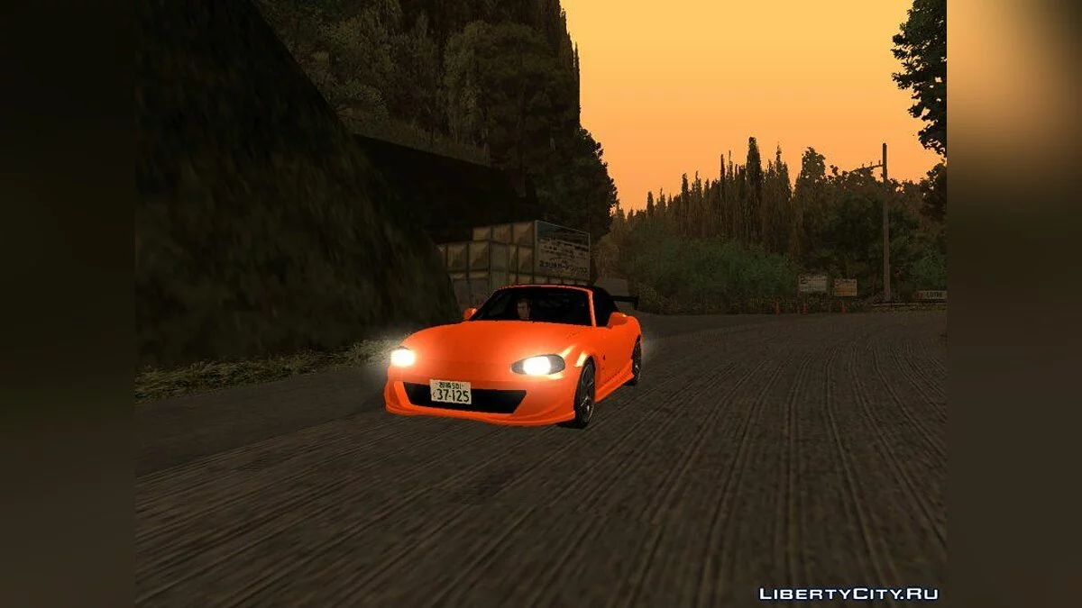 Перший етап D п'ята стадія Омія Сатоші Мазда Міата MX-5 NB8c / GTA San Andreas