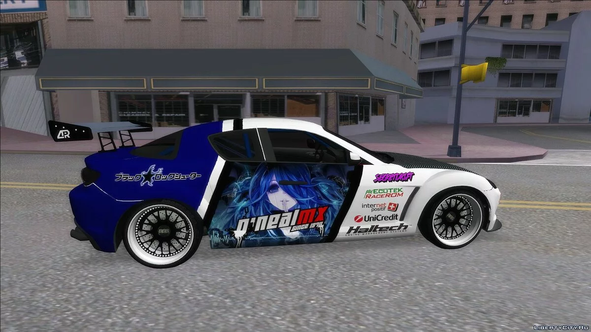 Mazda RX-8 Tuned Black Rock Shooter Itasha / GTA San Andreas
