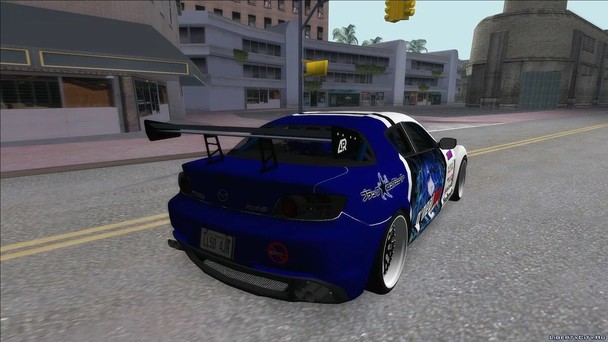 Mazda RX-8 Tuned Black Rock Shooter Itasha / GTA San Andreas