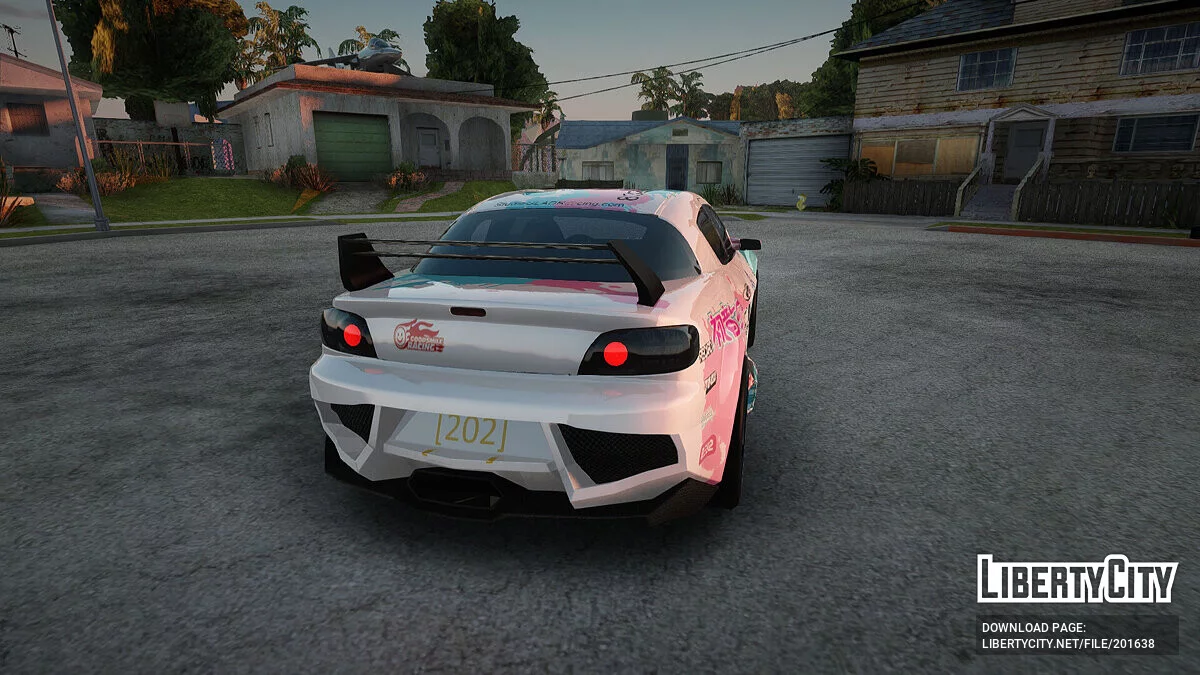 Mazda RX-8 Reventon Itasha Vocaloid Miku / GTA San Andreas