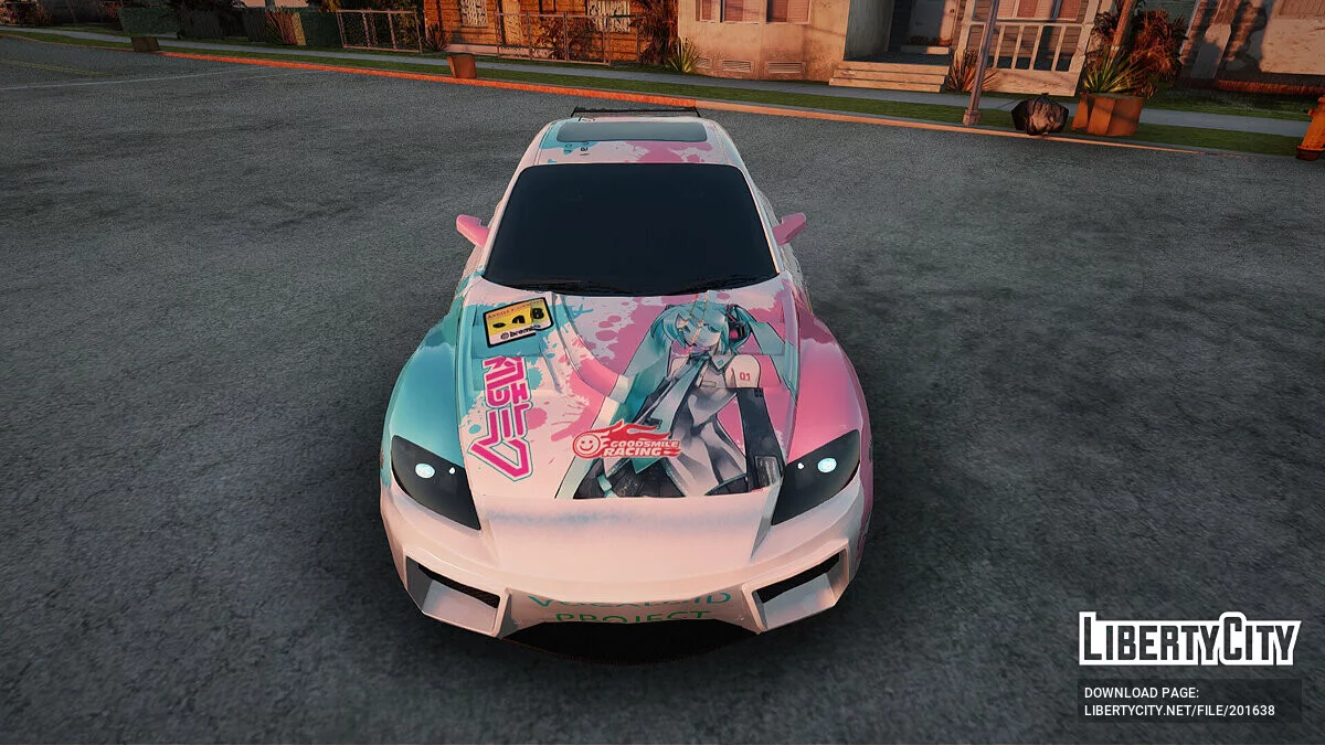 Mazda RX-8 Reventon Itasha Vocaloid Miku / GTA San Andreas