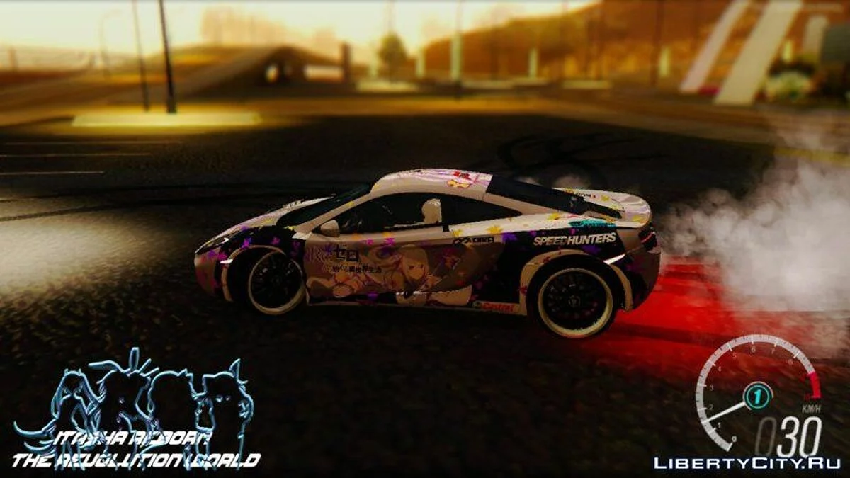 McLaren MP4 12C 2012 Re:Zero Kara Hajimeru Isekai Seikatsu Emilia Edition / GTA San Andreas