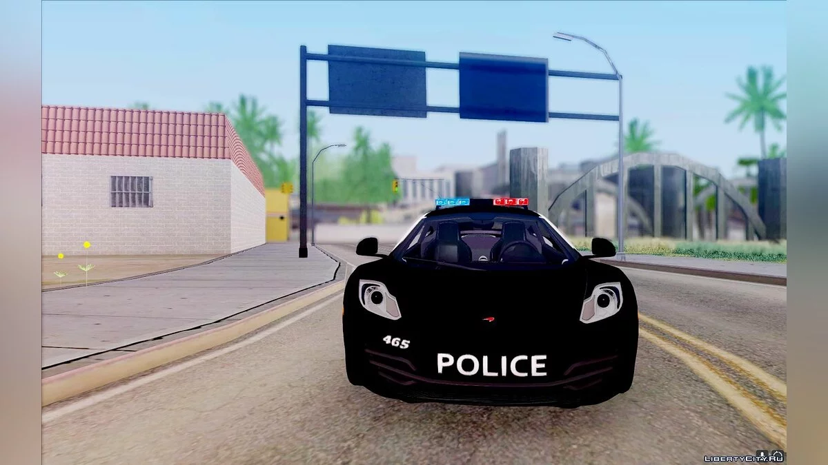 Carro de Polícia McLaren MP4-12C / GTA San Andreas