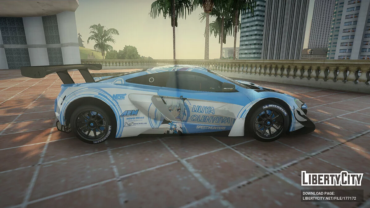 McLaren 650S GT3 2015 Itasha Liliya [texturas 2k y 4k] / GTA San Andreas