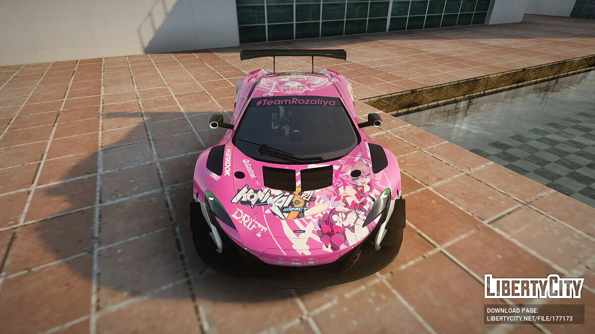 McLaren 650S GT3 2015 Itasha Rozaliya [2k та 4k текстури] / GTA San Andreas