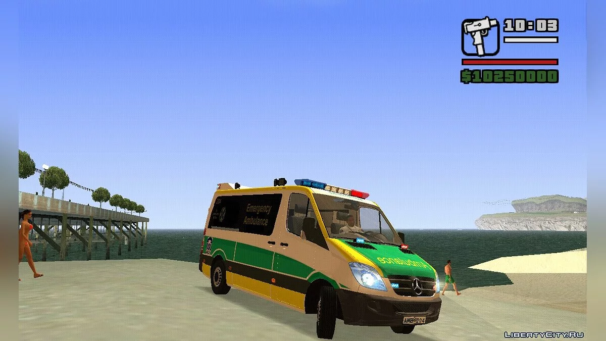 Mercedes Benz Sprinter SA Ambulance Service by Thegtadutcher / GTA San Andreas