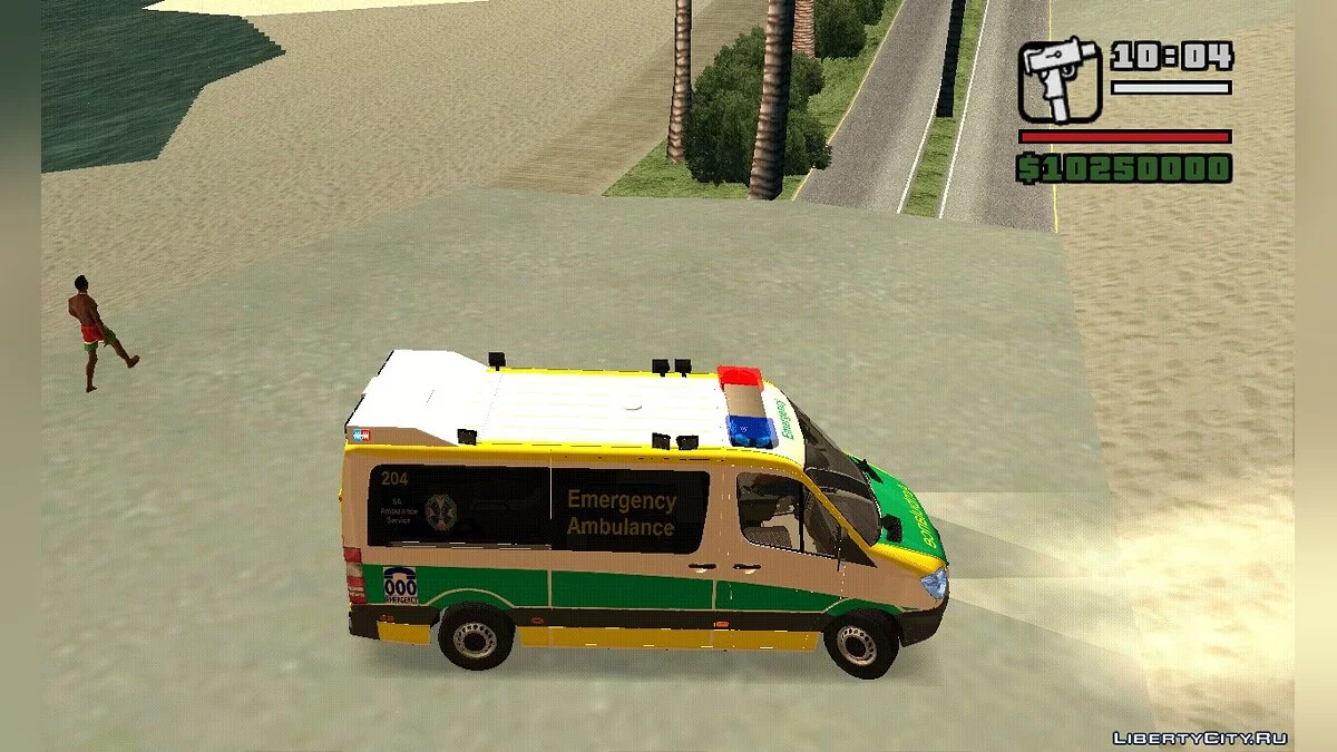 Mercedes Benz Sprinter SA Ambulance Service by Thegtadutcher / GTA San Andreas