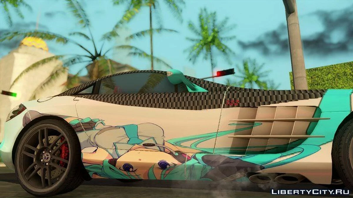 Mercedez-Benz SLR McLaren 722 Hatsu Miku / GTA San Andreas