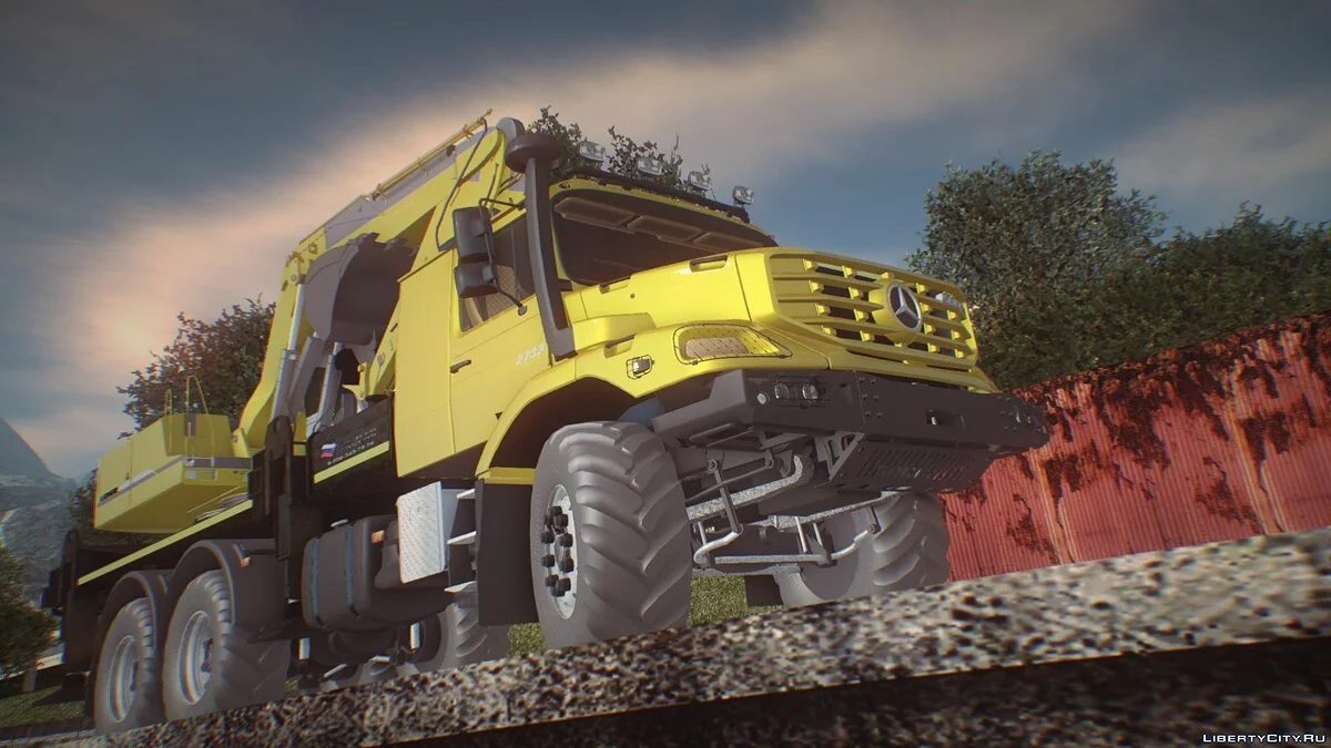 Mercedes-Benz Zetros Excavator / GTA San Andreas