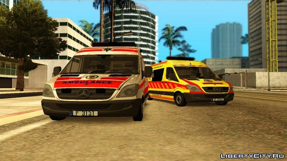 Mercedes Sprinter Ambulância Húngara / GTA San Andreas