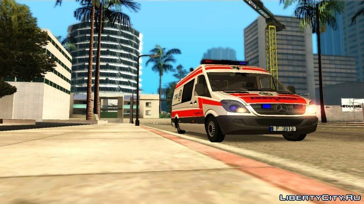 Mercedes Sprinter Ambulância Húngara / GTA San Andreas