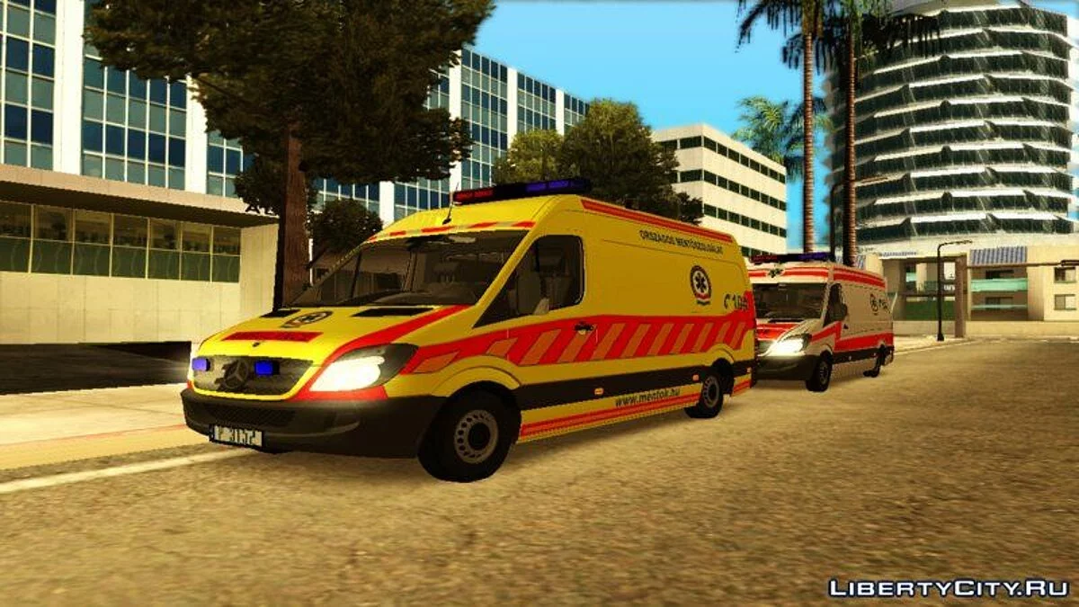 Mercedes Sprinter Magyar Mentőautó / GTA San Andreas