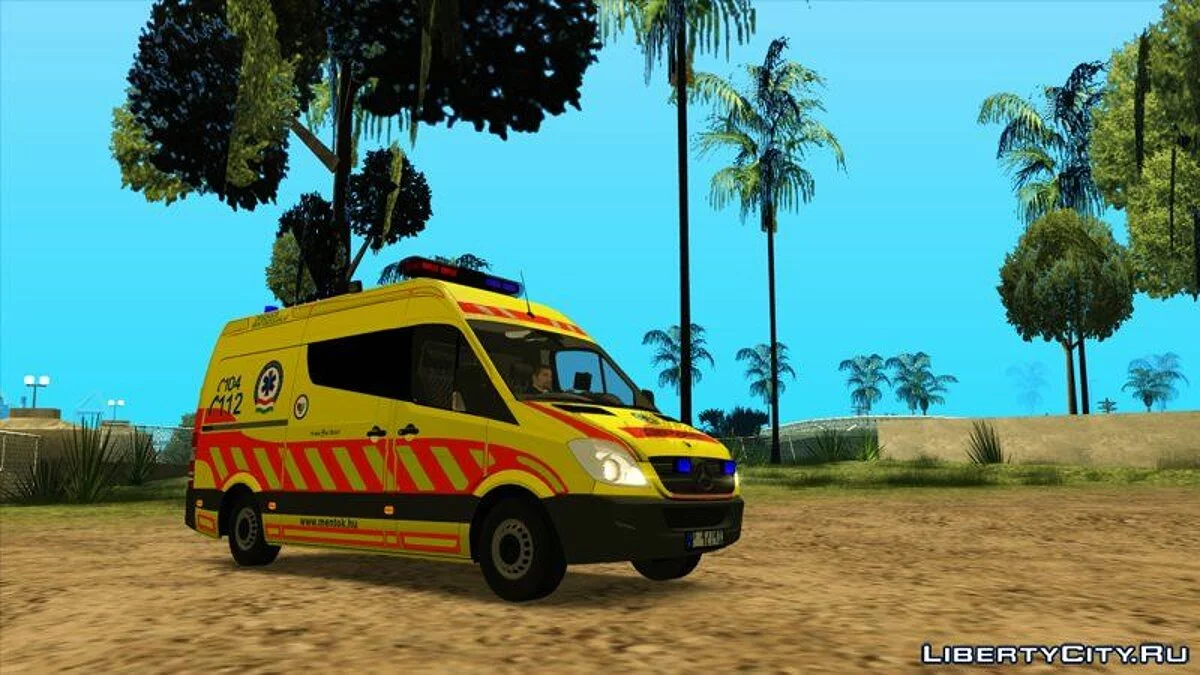 Mercedes Sprinter Hungarian Ambulance V3 / GTA San Andreas