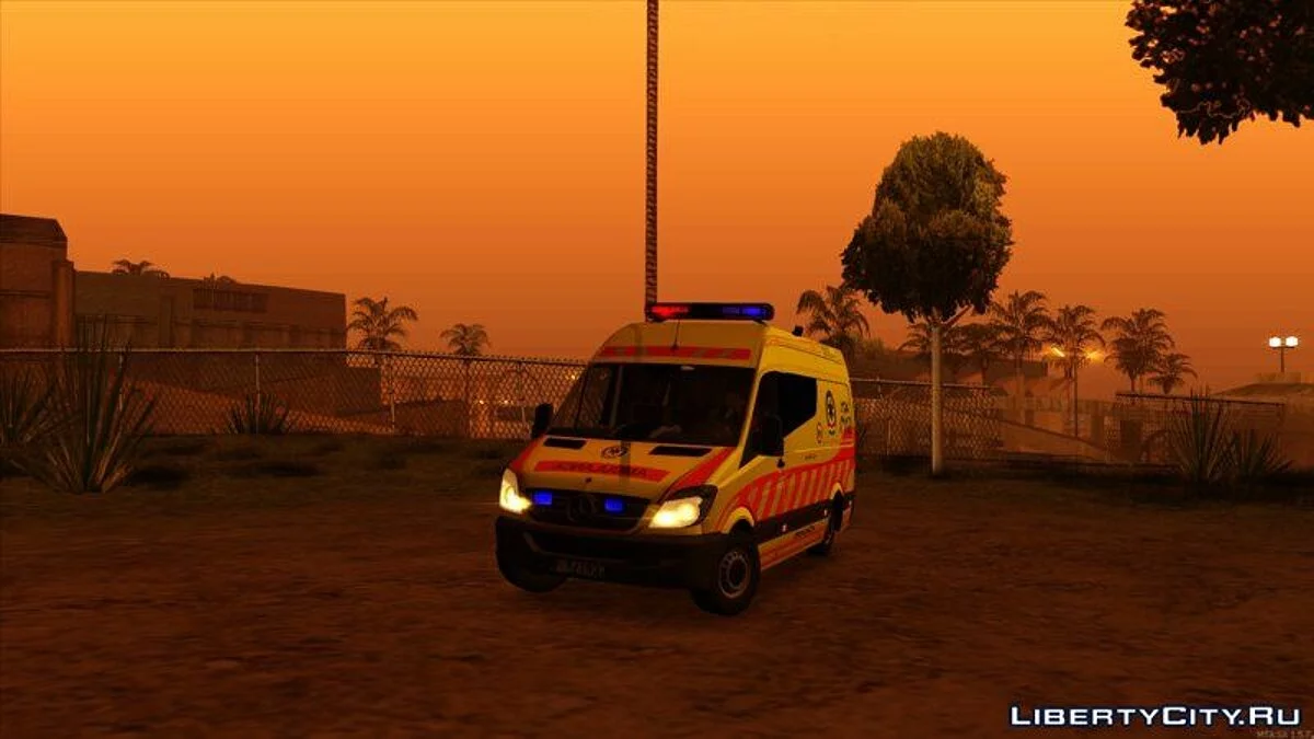 Mercedes Sprinter Hungarian Ambulance V3 / GTA San Andreas