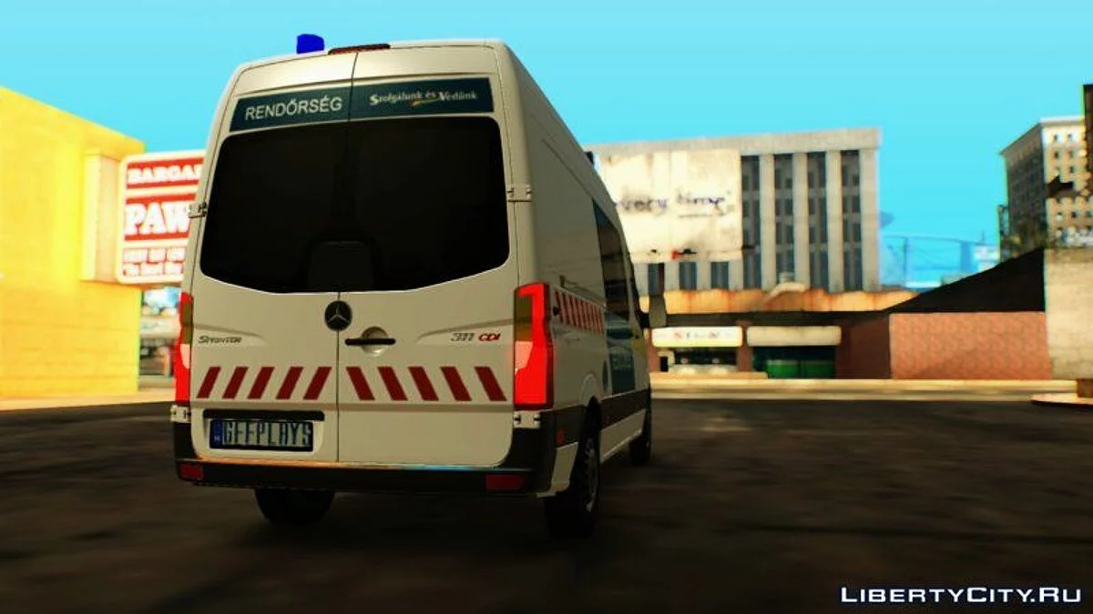 Mercedes Sprinter 2019 - Polícia Húngara / GTA San Andreas