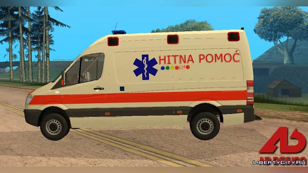 Mercedes Sprinter Швидка Допомога / GTA San Andreas